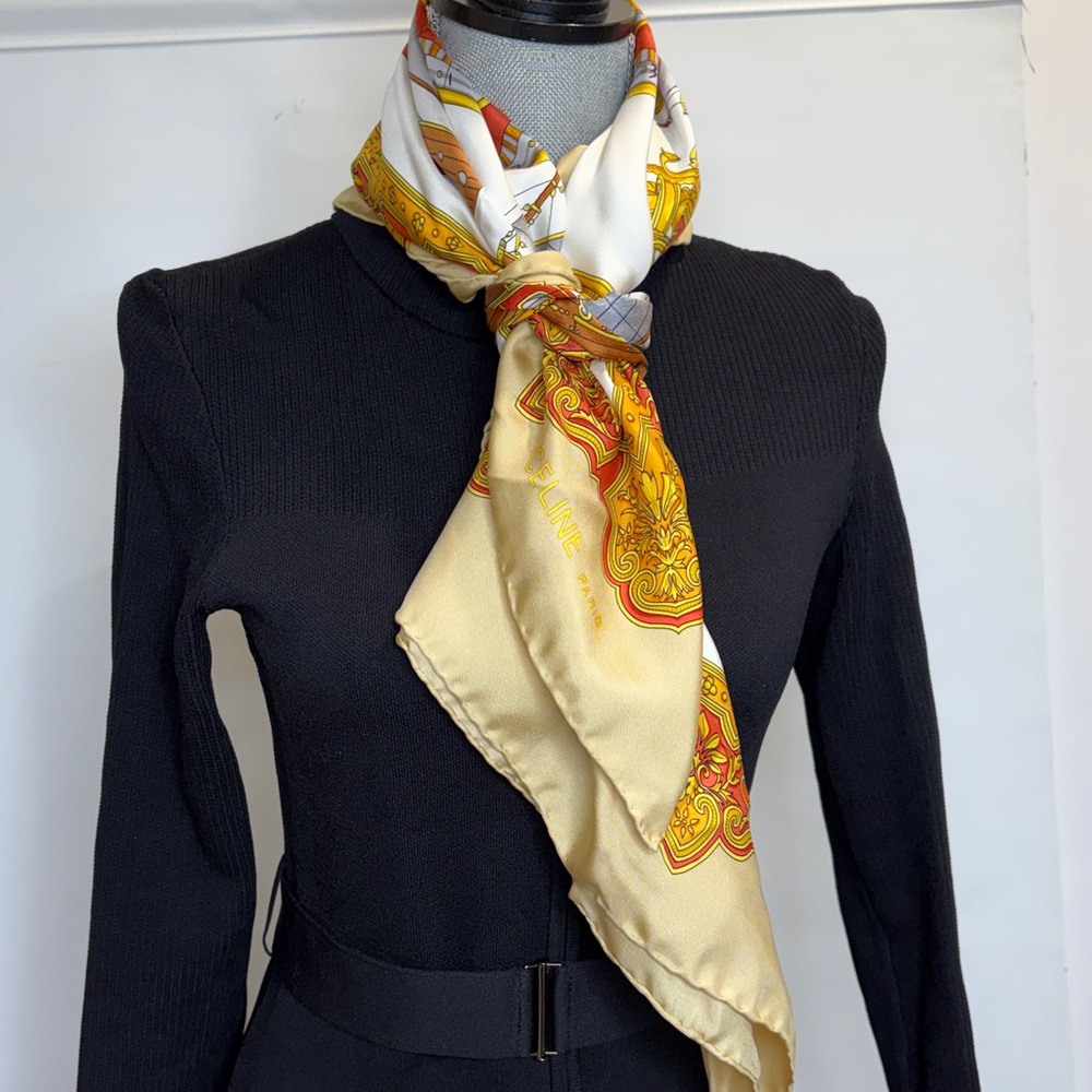 Celin Silk Scarf - Picture 12 of 16